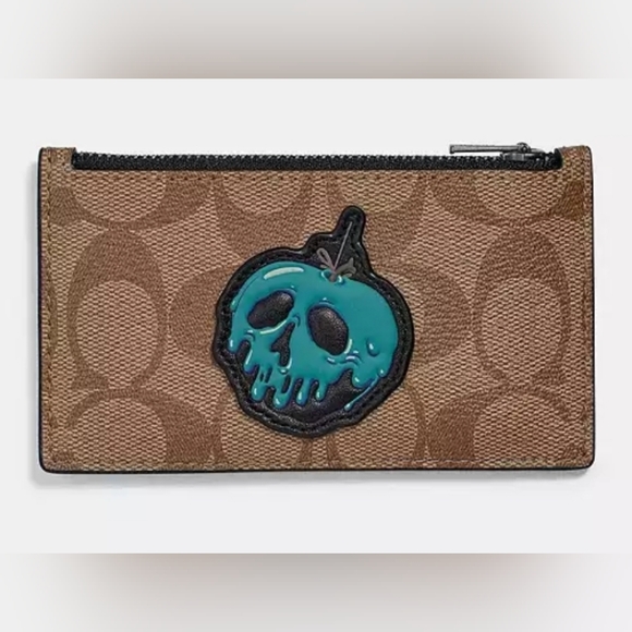 Coach Handbags - GUC COACH X DISNEY POISON APPLE ZIP CARD CASE